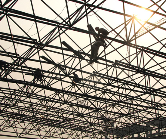 淄博厂房网架安装